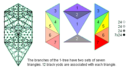 1-tree has 10 sets of 24 yods