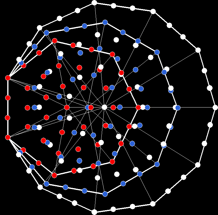 153 yods outside shared side of 3 enfolded polygons