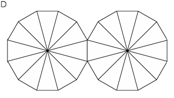 13+13 corners of 24 sectors of 2 joined dodecagons