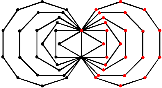 50 corners of 1st (6+6) enfolded polygons