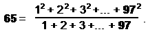 65 expressed in terms of 97
