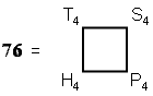 76 as sum of 1st 4 polygonal numbers of 4th order