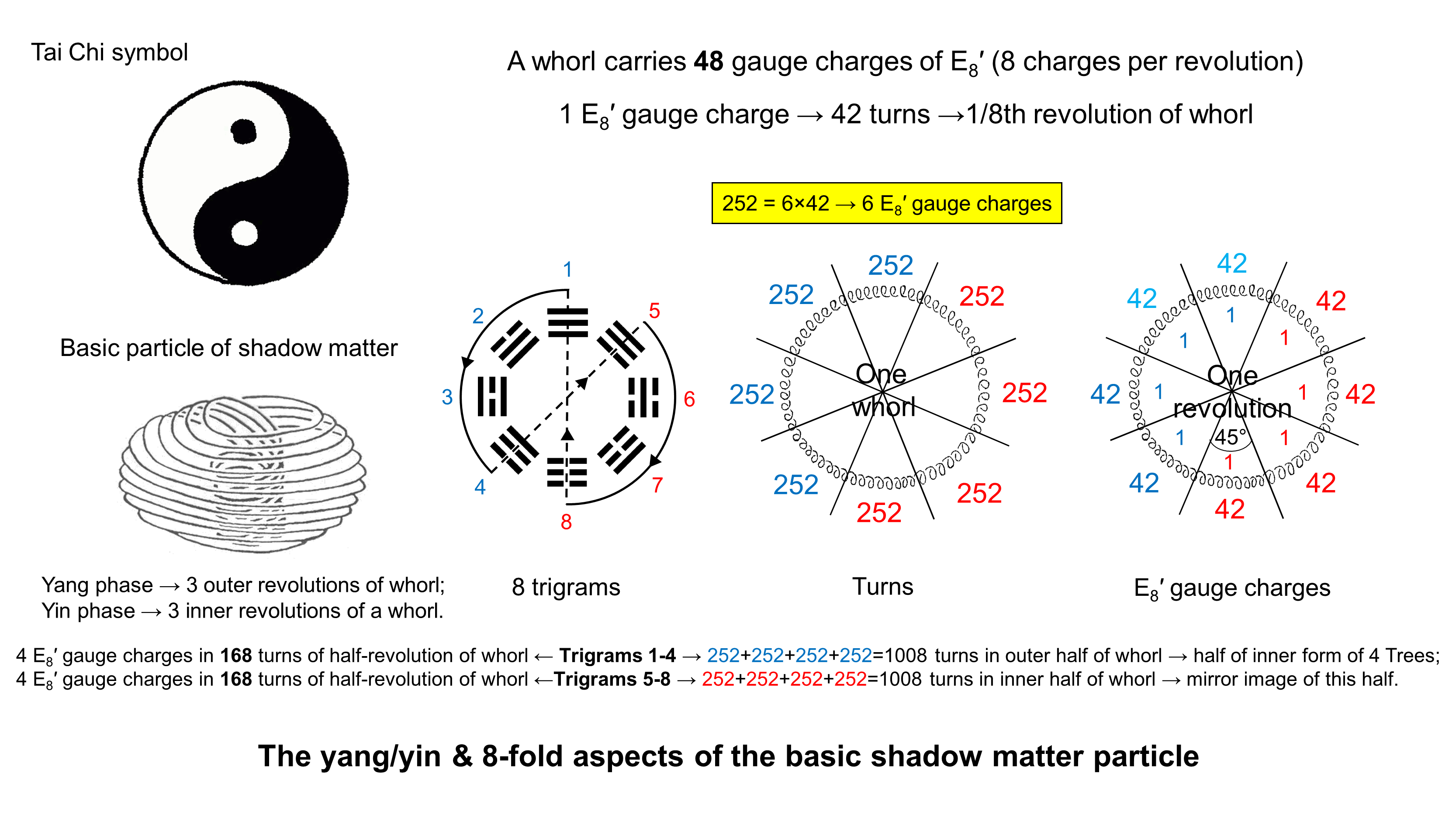 The 8-fold whorl as the pattern of the 8 trigrams