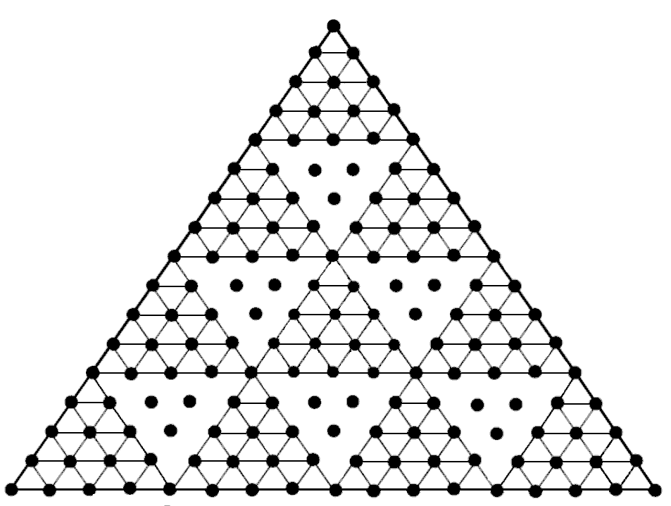 Cosmic Tetractys as array of dots