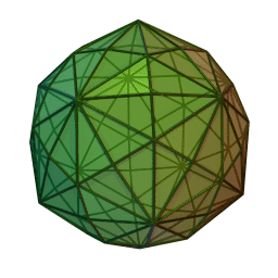 Rotating disdyakis triacontahedron
