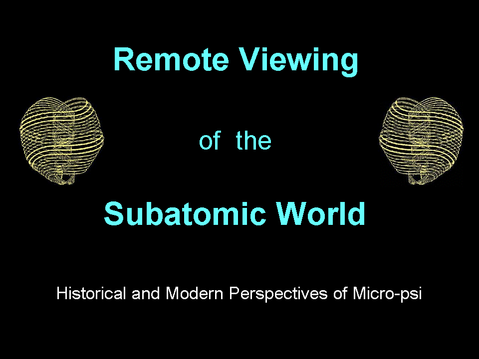 Remote viewing of subatomic particles