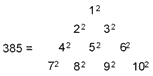 Tetractys representation of 385