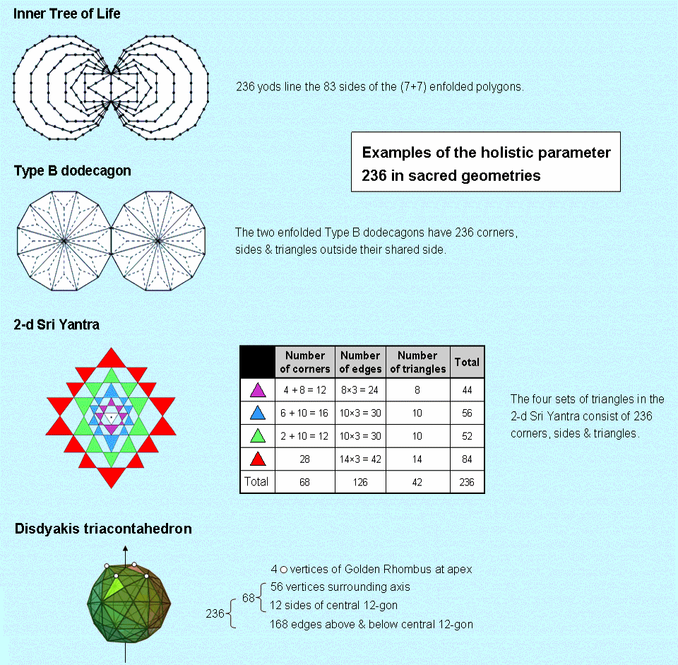 236 vertices & edges in the disdyakis triacontahedron surround a Golden Rhombus