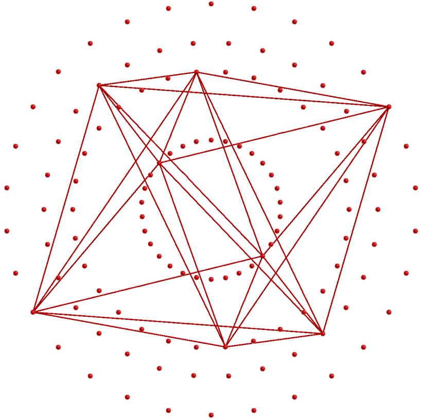 16-cell in 8 triacontagons